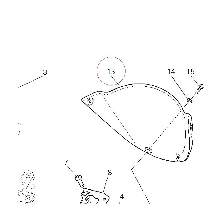 Windshield 48710261B