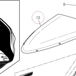 Windshield 48710391B