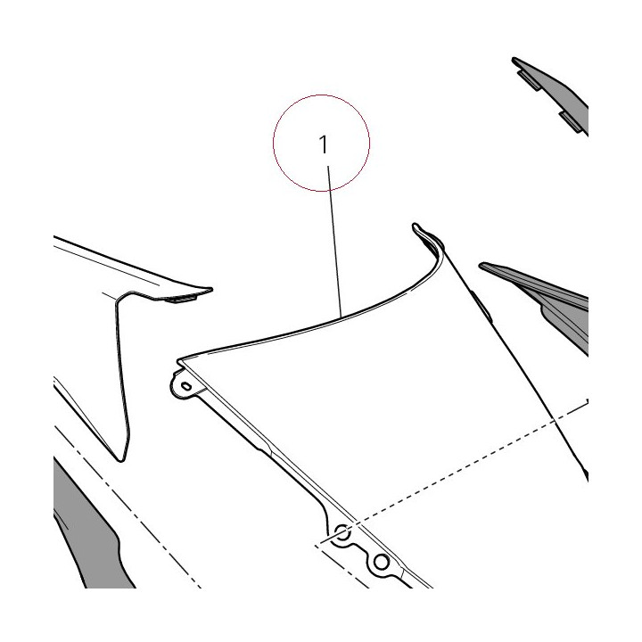 Windshield 48710562A