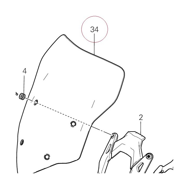 Windshield 48710611A