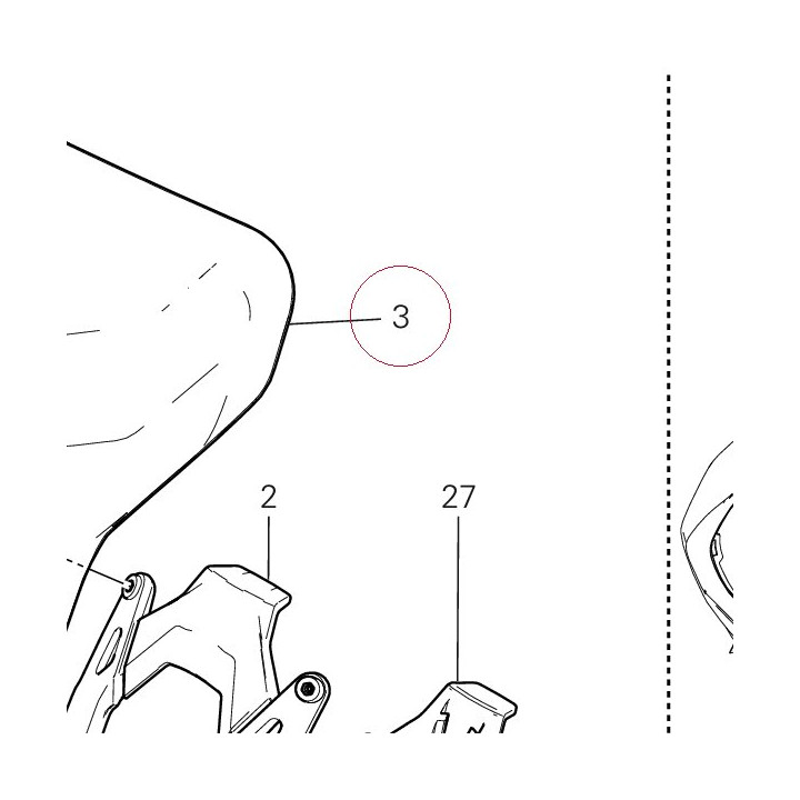 Windshield 48710661A