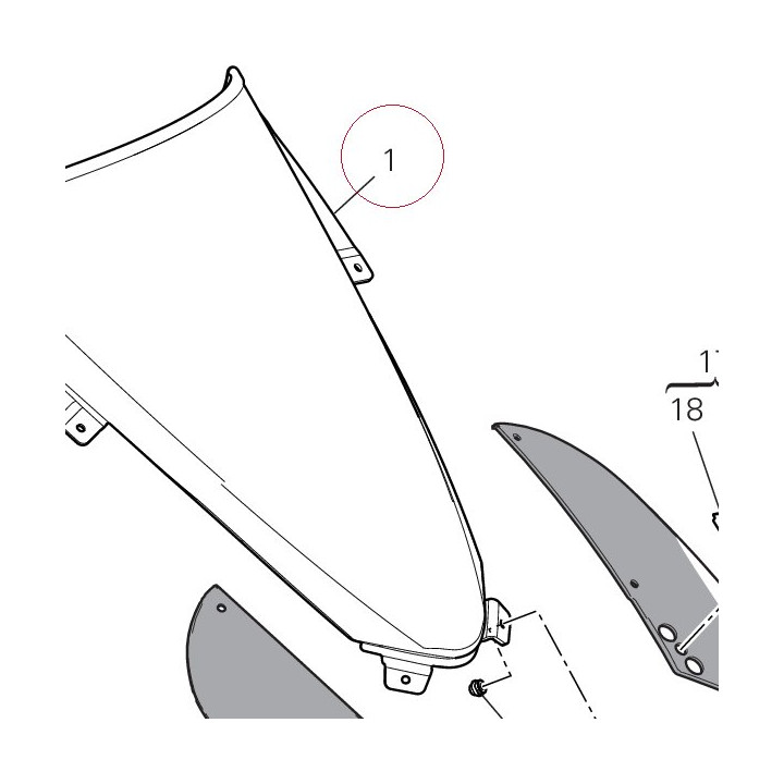 Windshield 48711111A