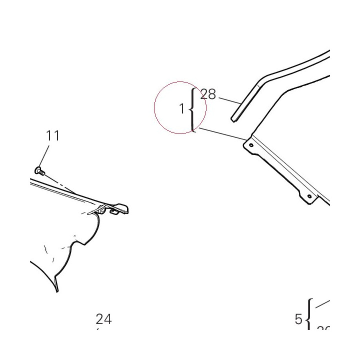 Windshield 48711141B