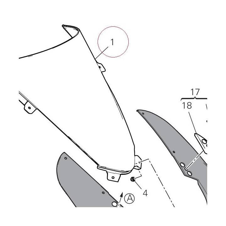 Windshield 48711171A