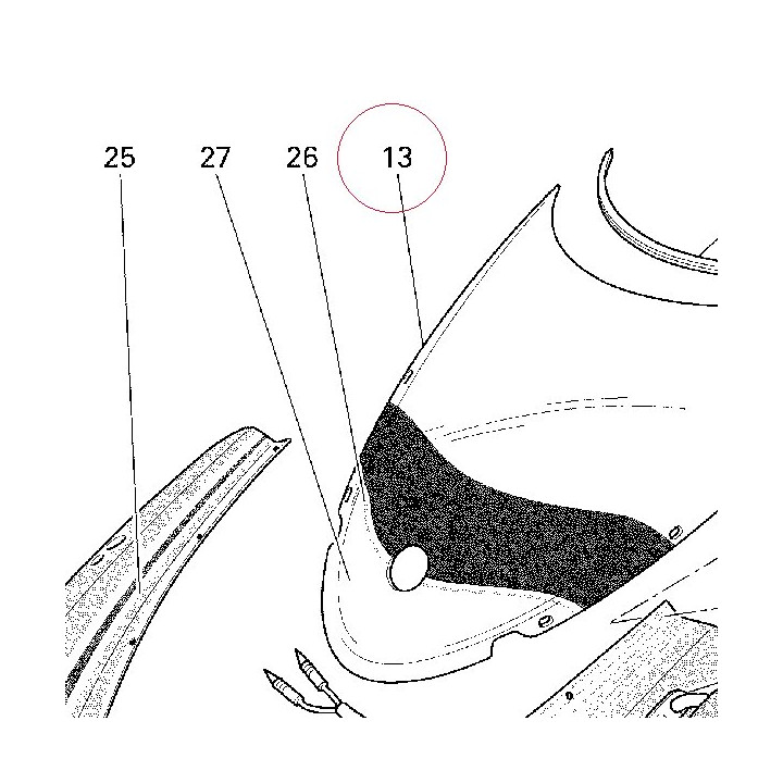 Windshield 48720281C