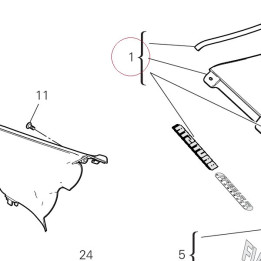 Windshield assembly 487P1111AB