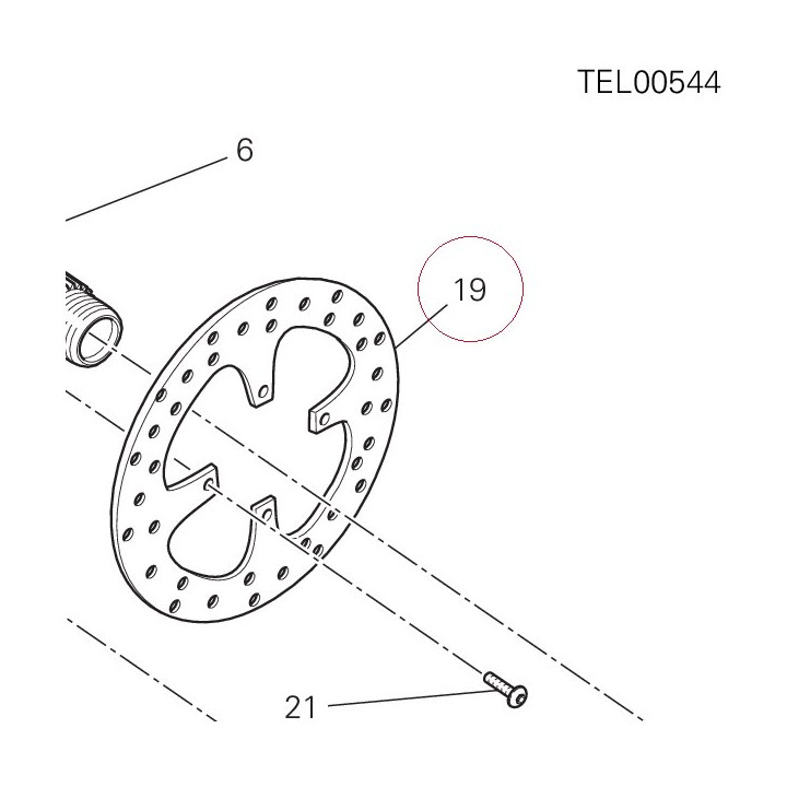 Rear brake disc 49210041A