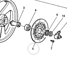 Brake disc 49240021A