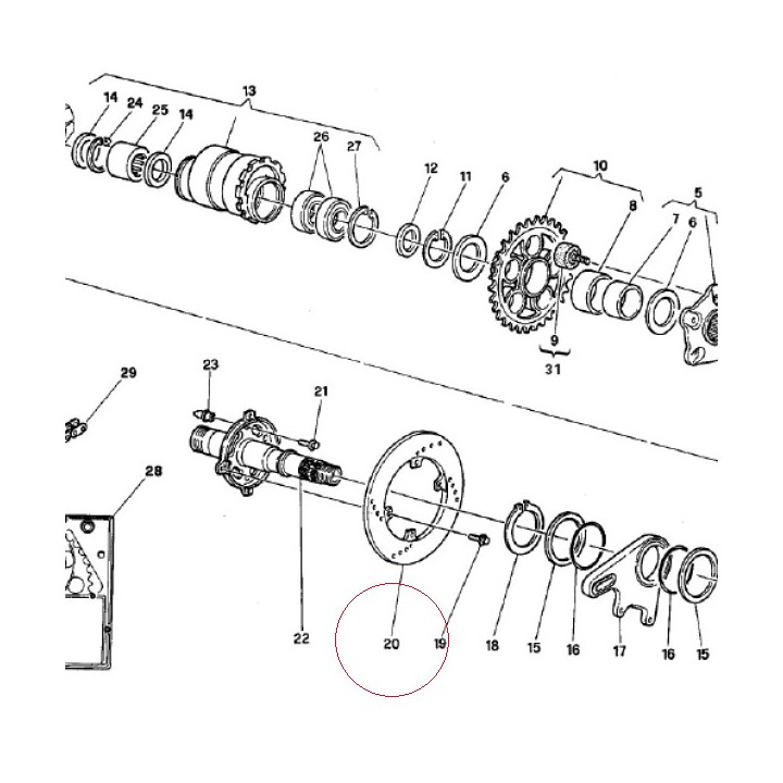 Rear brake disc 49240111A