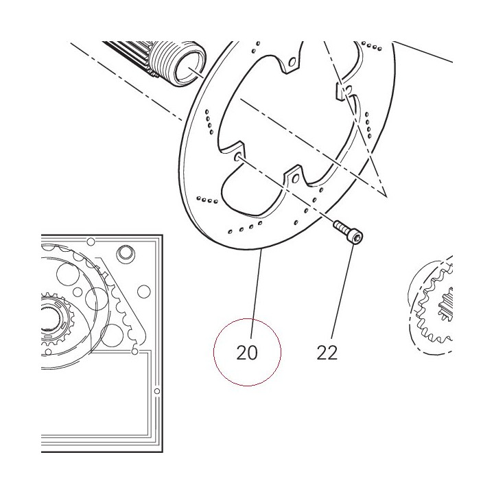 Rear brake disc 49240111B