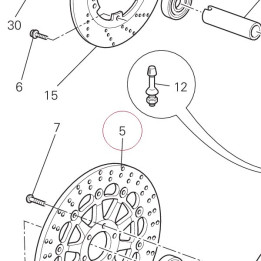 Front brake disc 49240241A