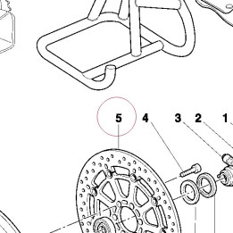 Front brake disc 49240261A