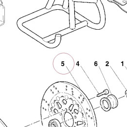 Front brake disc 49240321A