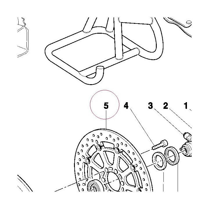 Front brake disc 49240371A