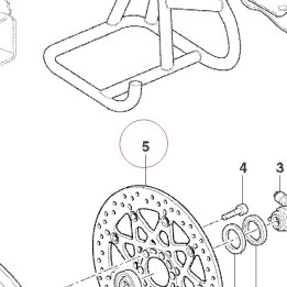 Front brake disc 49240381A