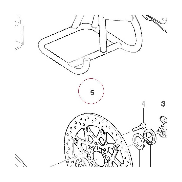 Front brake disc 49240381A