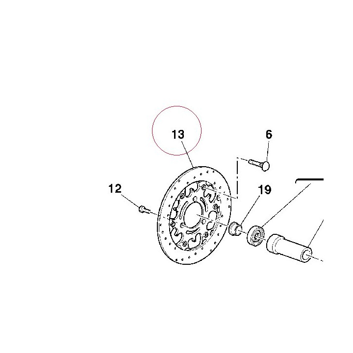 Rear brake disc 49240541A