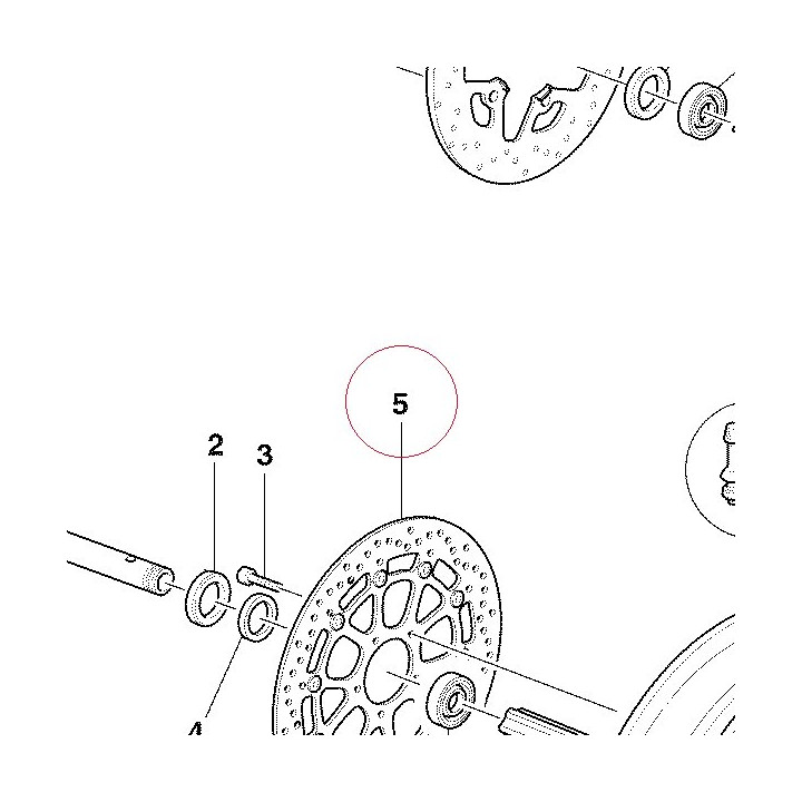 Front brake disc 49240551A