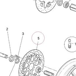 Front brake disc 49240751A