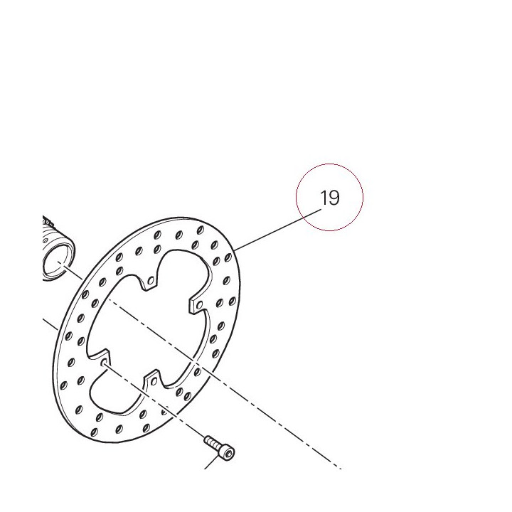 Rear brake disc 49240761A