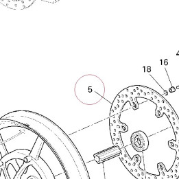 Front brake disc 49240781A