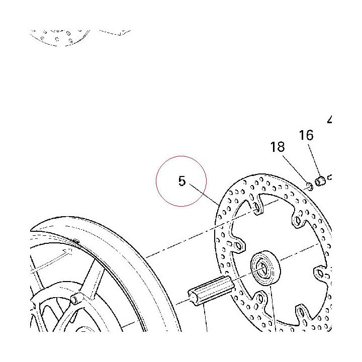 Front brake disc 49240781A
