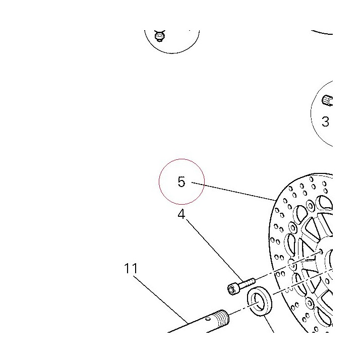 Front brake disc 49240921A