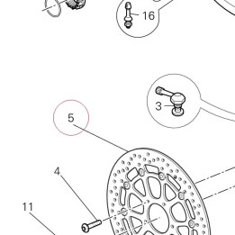 Front brake disc 49241011AG