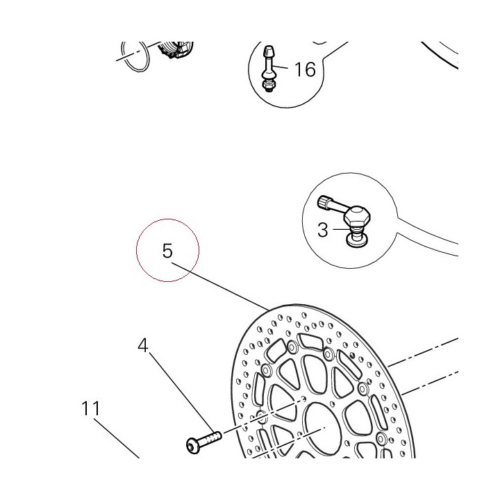Front brake disc 49241011AG