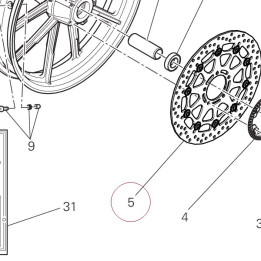 Front brake disc 49241451A