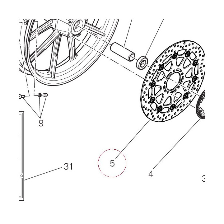 Front brake disc 49241451A