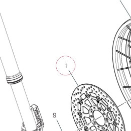 Front brake disc 49242241A