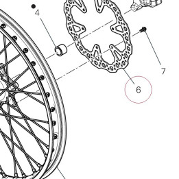 Front brake disc 49242251A