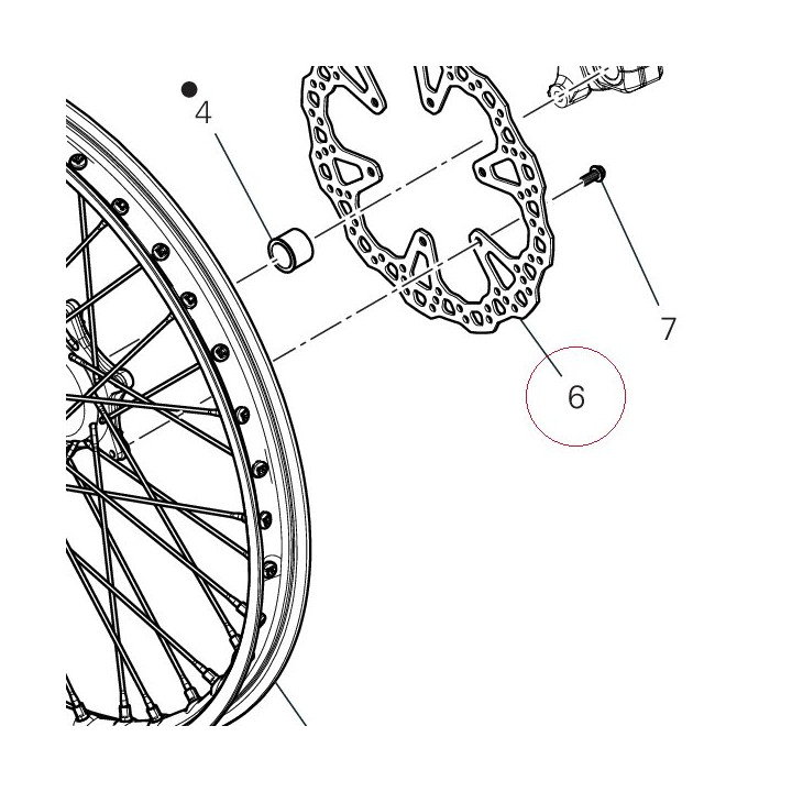 Front brake disc 49242251A