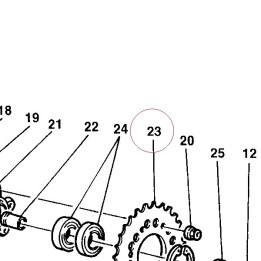 Rear sprocket 49410021A