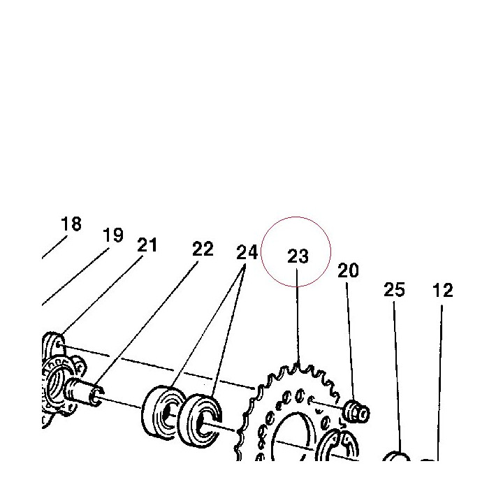 Rear sprocket T37 49410023A