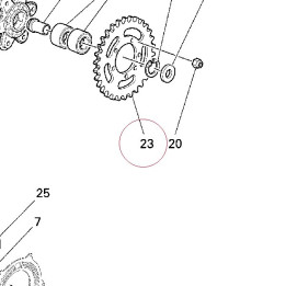 Rear sprocket T42 49410684D