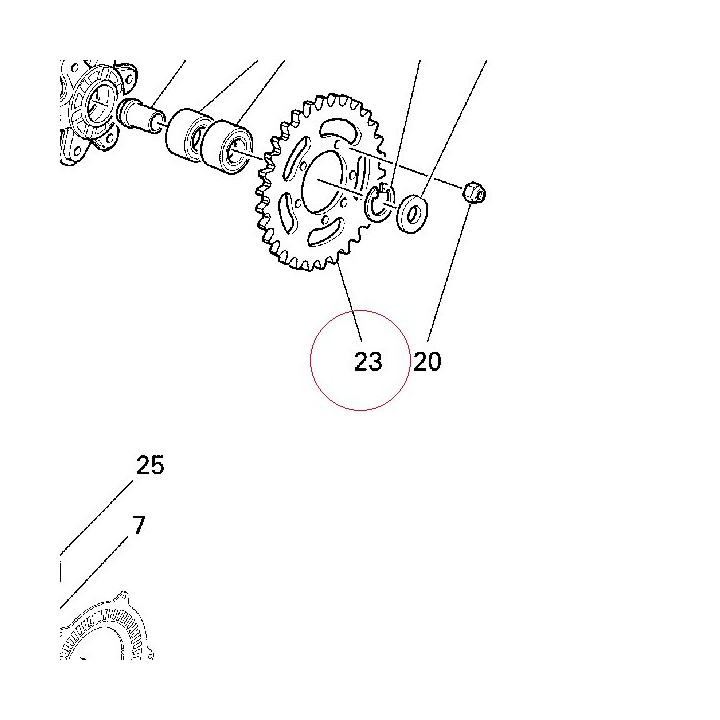 Rear sprocket T42 49410684D