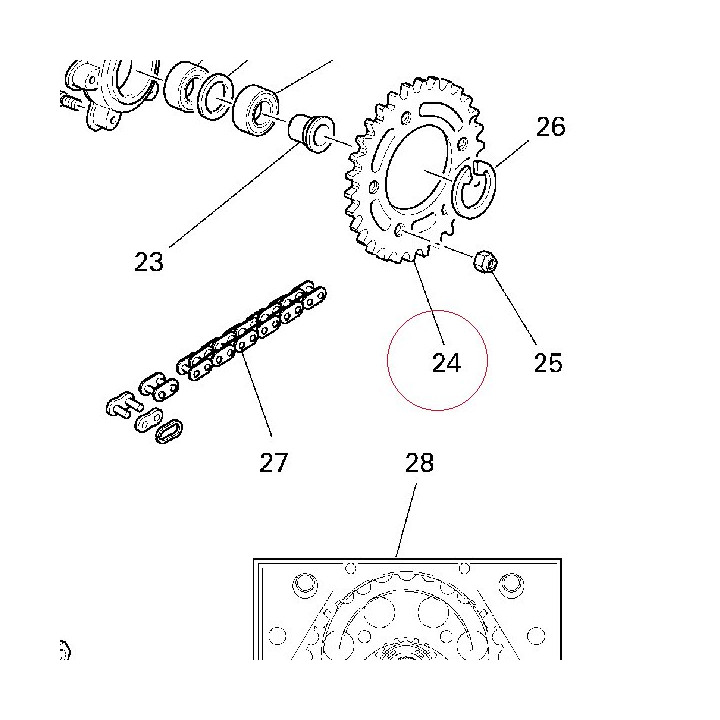 Rear sprocket T36 49410811A