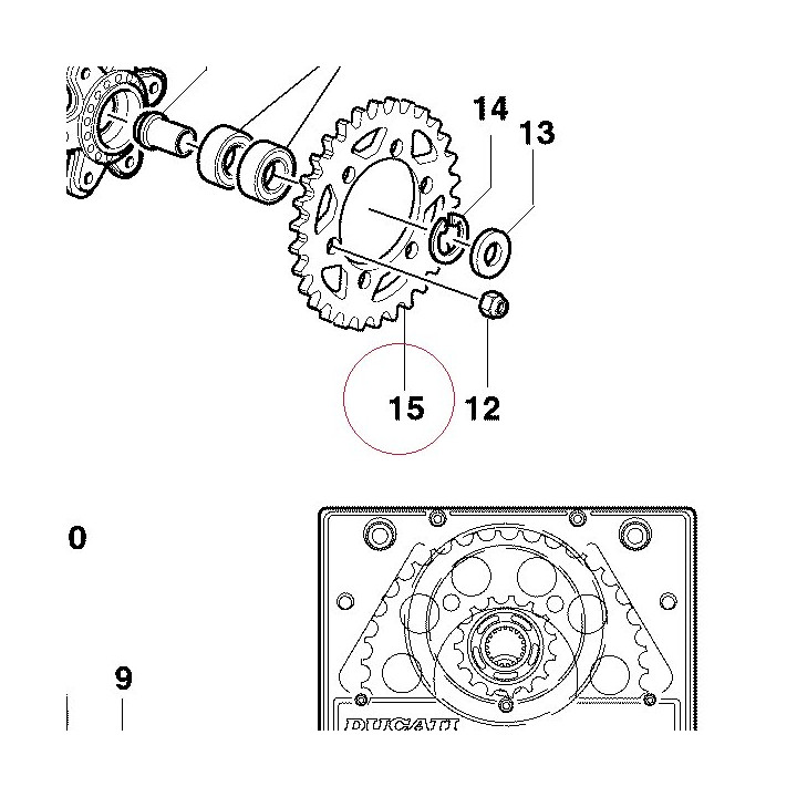 Rear sprocket T42 49410831A