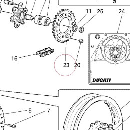 Rear sprocket T39 49410961A