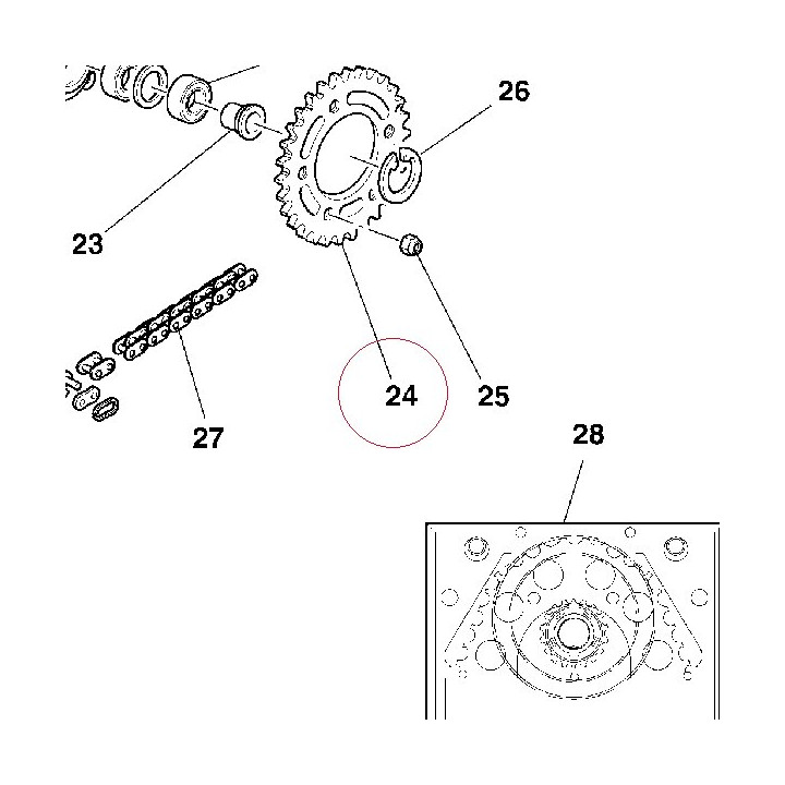 Rear sprocket T35 49411021A