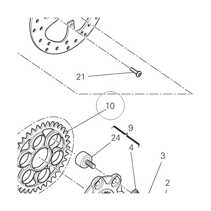 Rear sprocket T38 49411331A