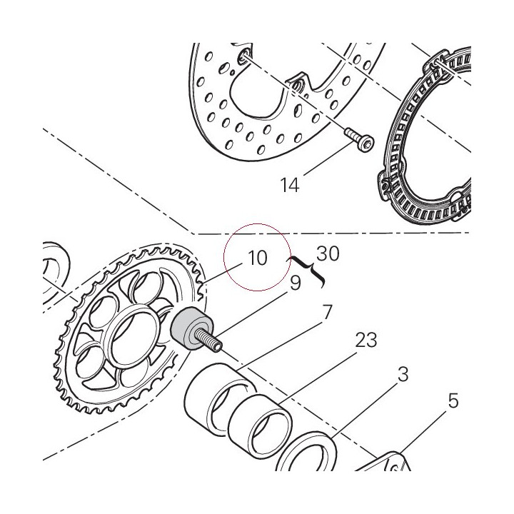 Rear sprocket 49411341A