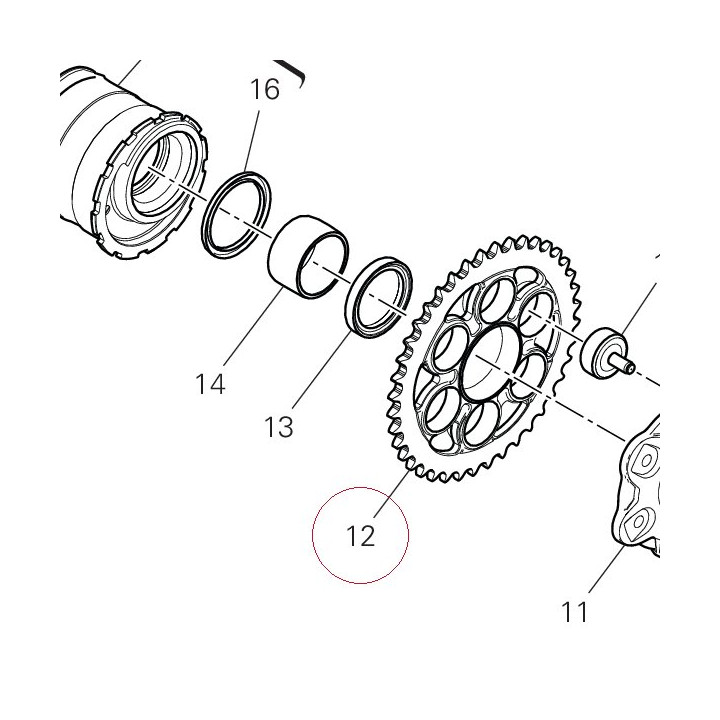 Rear sprocket T39 49411501AA