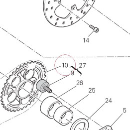 Rear sprocket 49411511AA