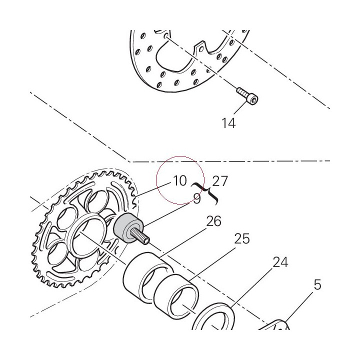 Rear sprocket 49411511AA
