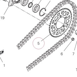 Rear sprocket T46 49411651AA