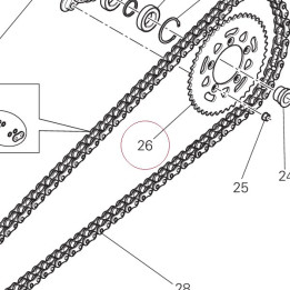 Sprocket, final driven 48T 49411671AA
