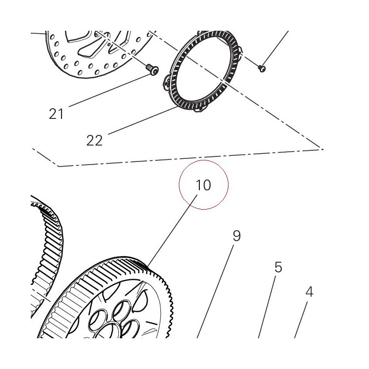 Driven pulley 49411721AB